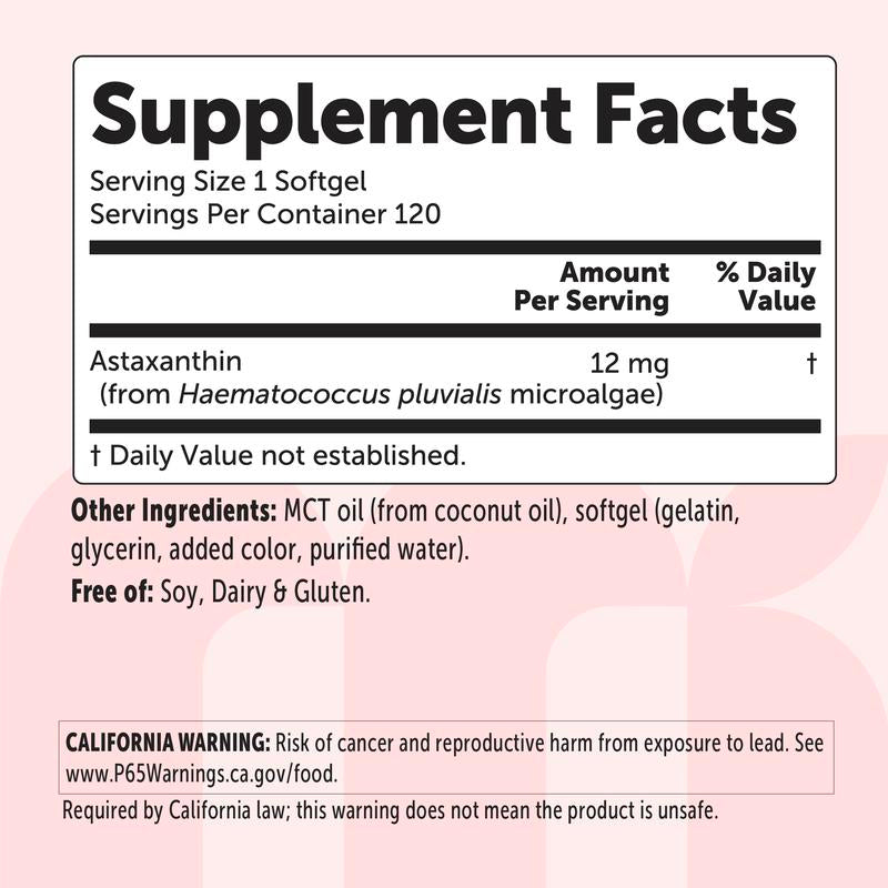 Astaxanthin 12mg