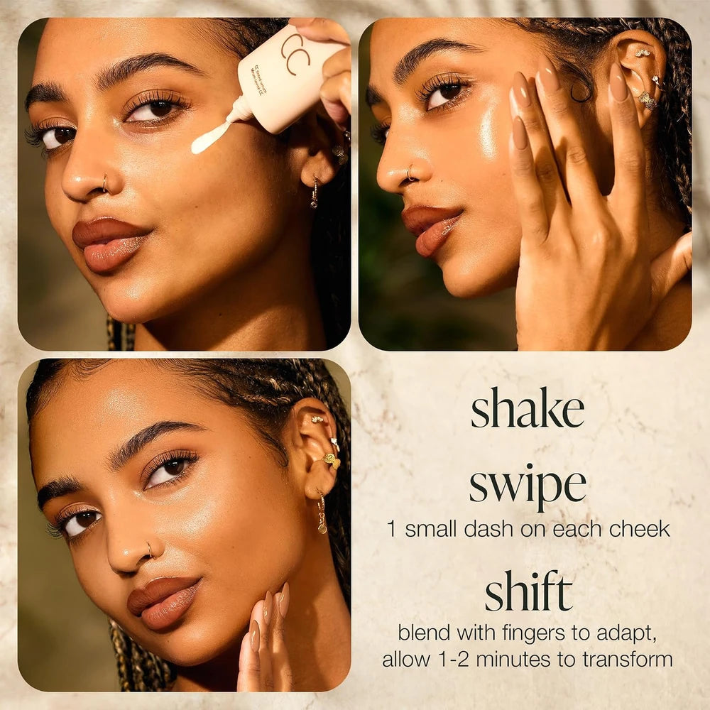 Color-correcting tinted serum
