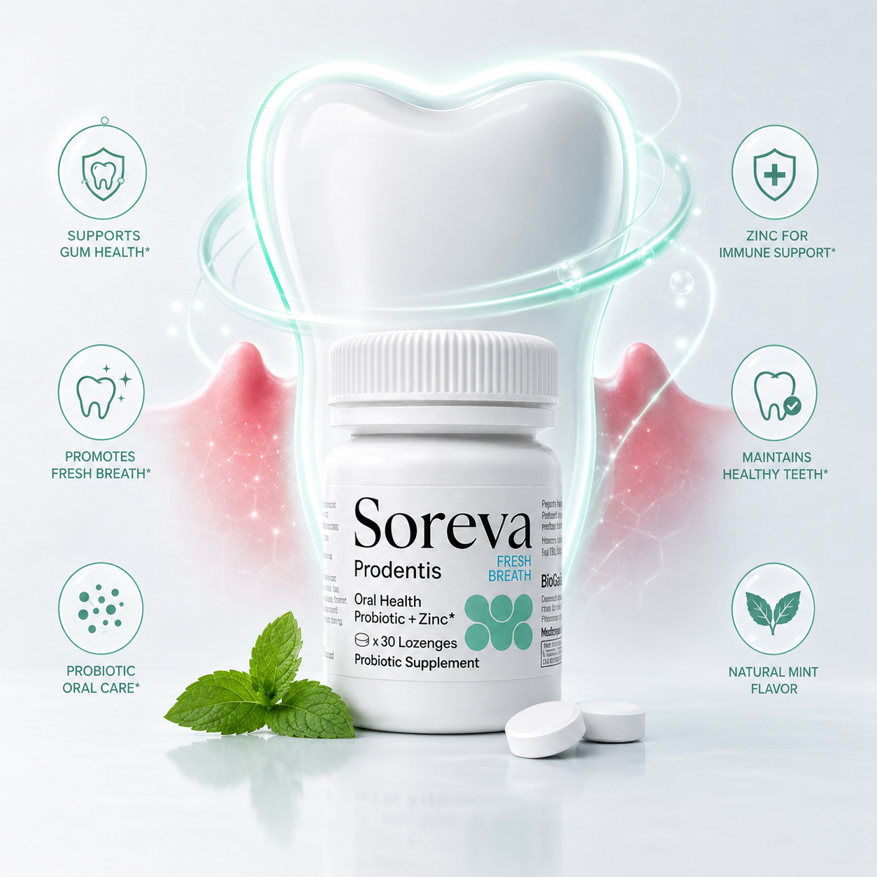 Fresh Breath Dental Probiotic Lozenges