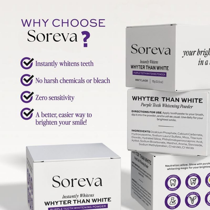 Soreva Purple Teeth Whitening Powder